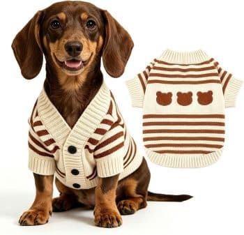 ABRRLO Striped Small Dog Sweaters
