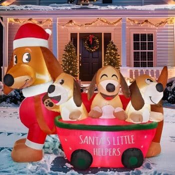  Joiedomi 5 FT Long Christmas Puppy Inflatable