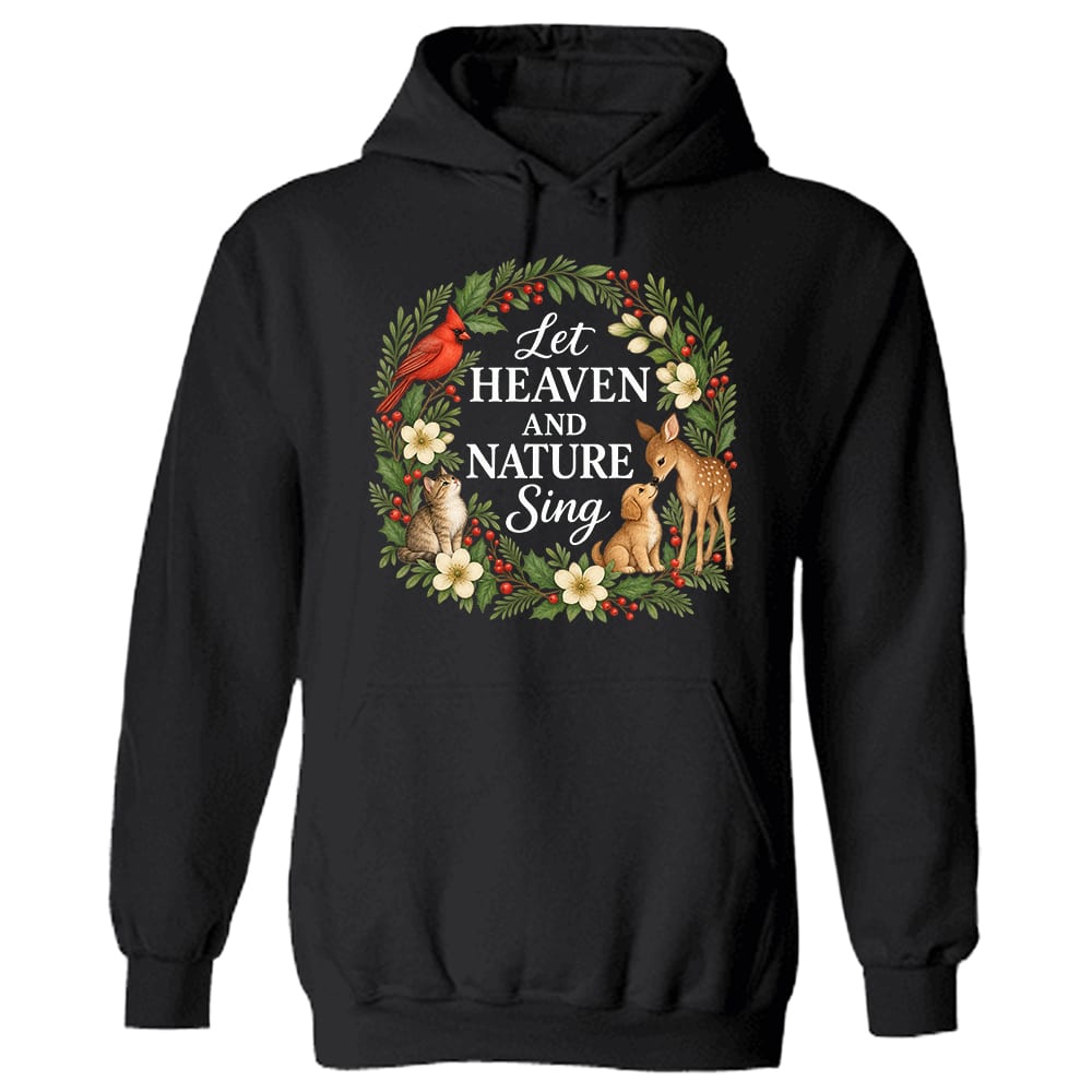 Let Heaven And Nature Sing Hoodie Black