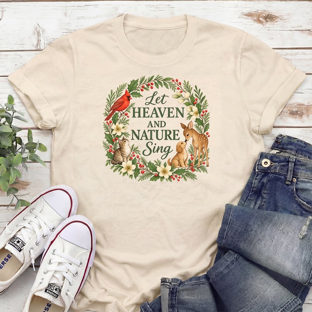 Let Heaven And Nature Sing Standard Tee Tan