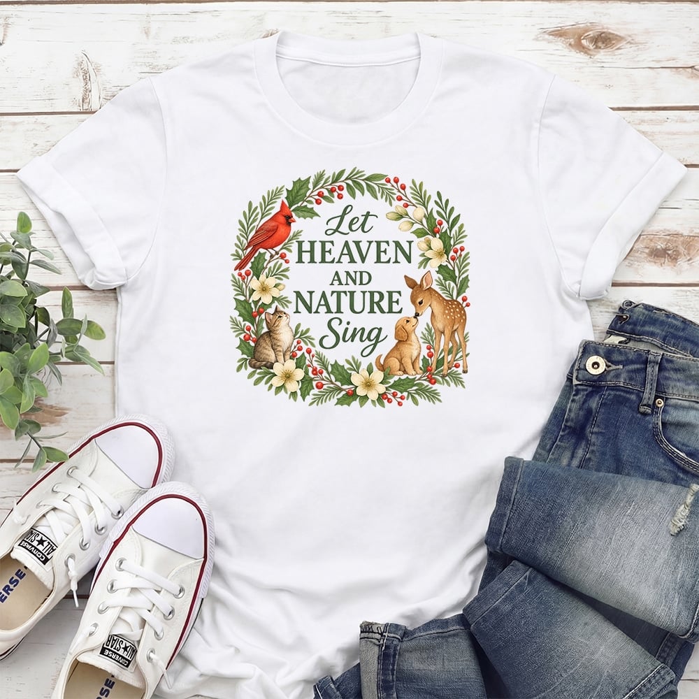Let Heaven And Nature Sing Standard Tee White
