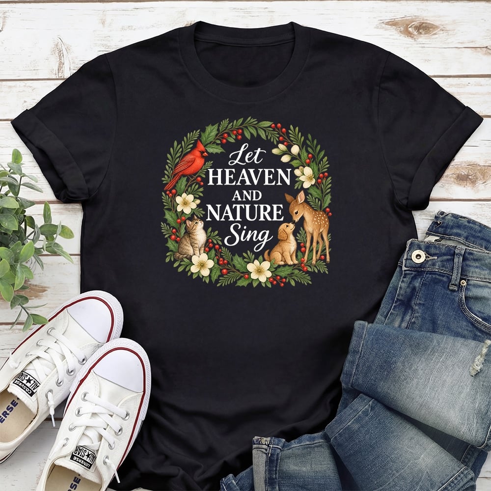 Let Heaven And Nature Sing Standard Tee Black