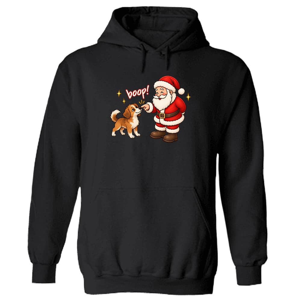 Santa Snoot Boop Hoodie Black