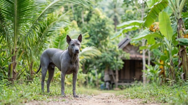 Thai Ridgeback rare Asian dog breed with ridge on back