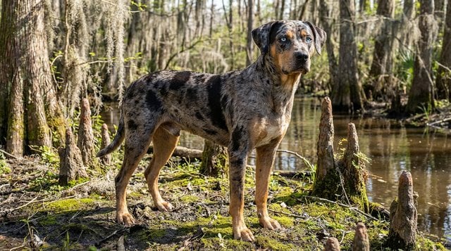 Catahoula Leopard Dog rare American breed with merle coat