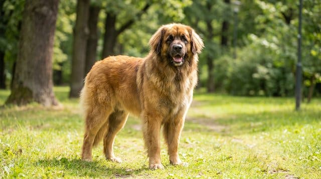 Leonberger large rare dog breed with lion-like mane