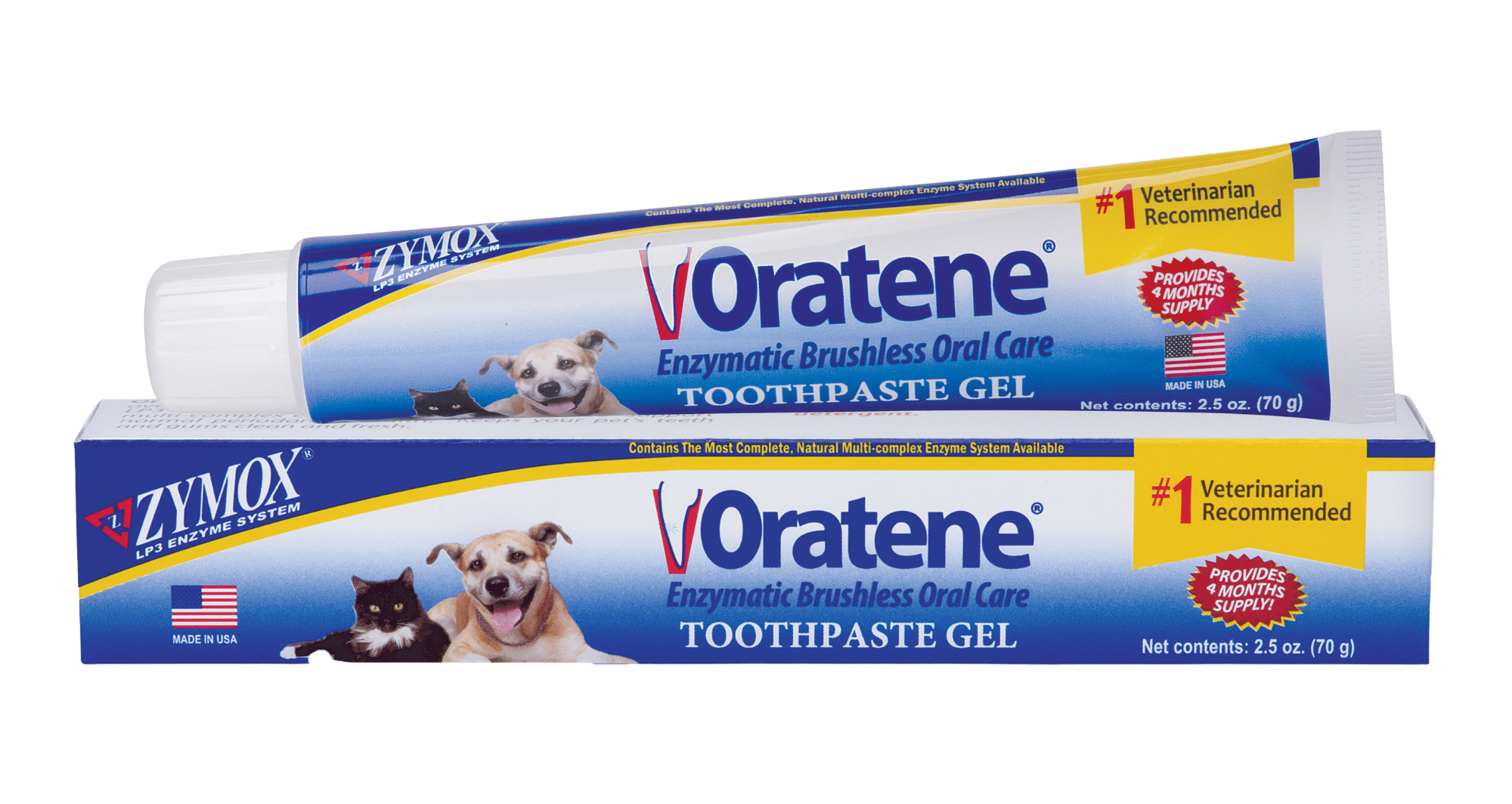 Oratene Enzymatic Brushless Toothpaste Gel tube and box