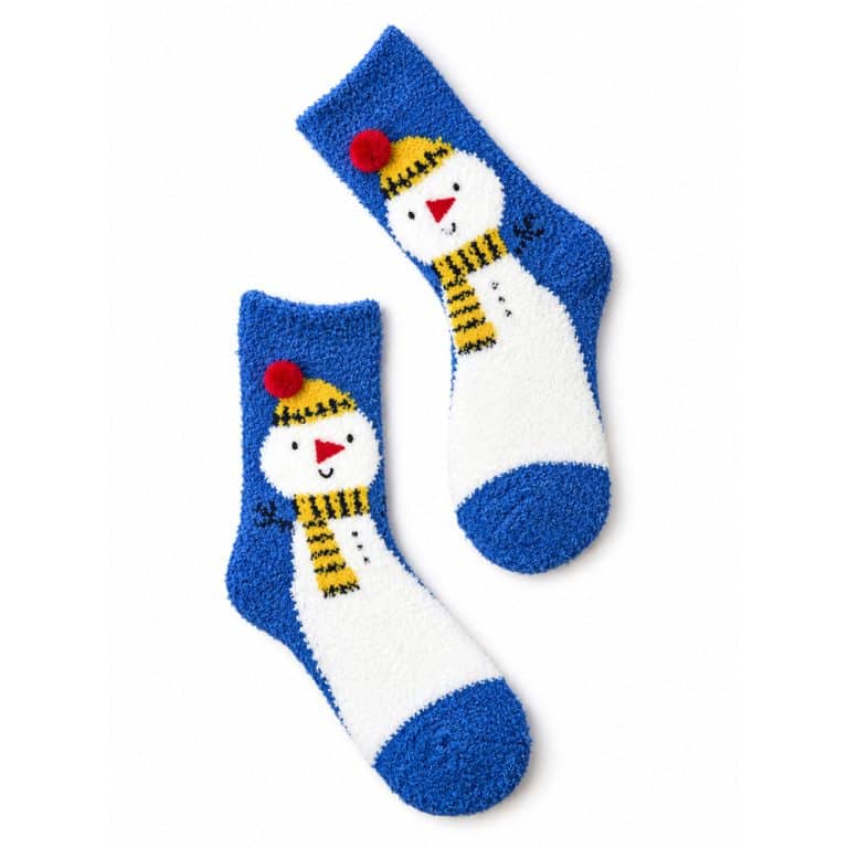 Christmas Snowman Socks - Blue