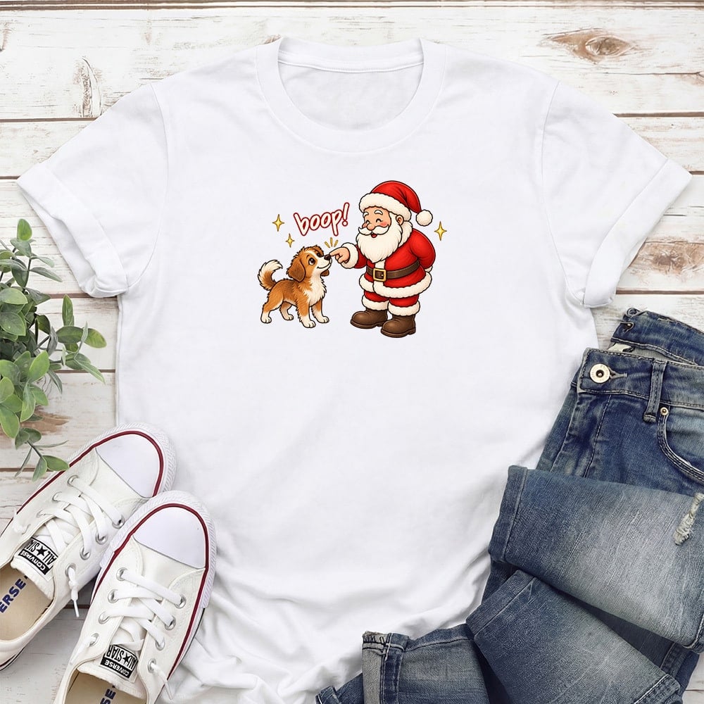 Santa Snoot Boop Standard Tee White